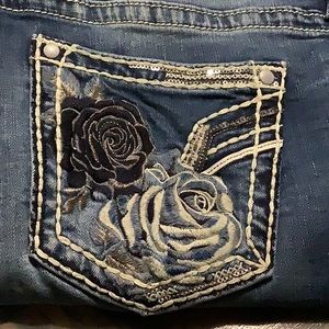 Vigoss jeans rose pockets sz 20/32 slim boot